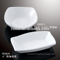 Hotel&restaurant rectangular white porcelain, dinnerware dish, crockery sauce plate